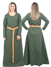 LENA Cotton Green - Medieval Viking Underdress